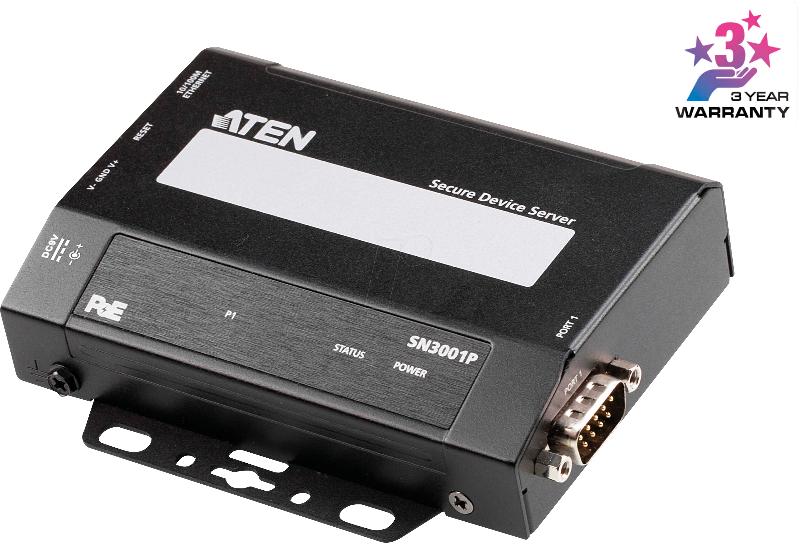 4710469341045 - ATEN SN3001P - Geräteserver 1x RJ45 1x RS-232 PoE