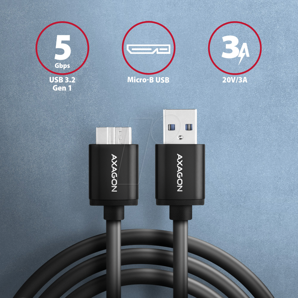 AxGear 10FT USB 2.0 Extension Cable - A Male To A Female Data Transfer Cord