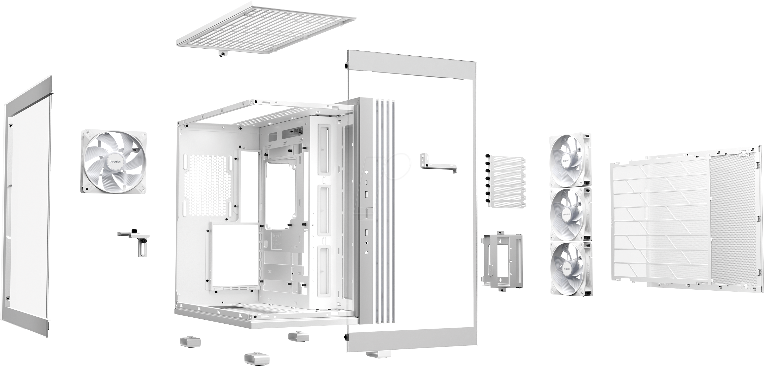 BQT BGW68: be quiet! LIGHT BASE 600 LX | White at reichelt elektronik
