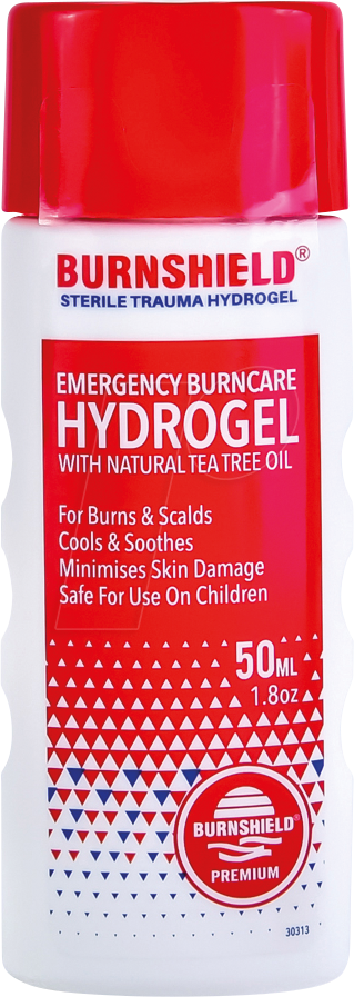 6007645006040 - Hydrogel Flasche Burnshield Brandgel für kleinere Brandwunden und Verbrühungen steril kühlend verklebt nicht 50 ml