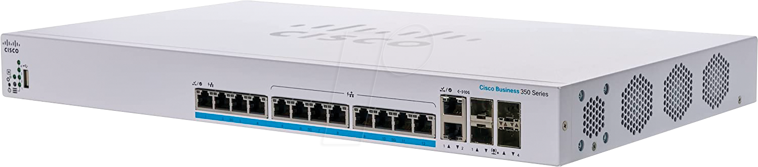 0889728327046 - CISCO CBS35012NP - Switch 16-Port 5 Gigabit Ethernet PoE+ RJ45 SFP+ SFP+