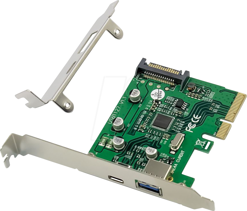 4015867228005 - EMRICK USB 32 Gen 2 PCI-Express-Karte 1-Port-USB-C und 1-Port-USB-A PCI-Express Karte PCIe