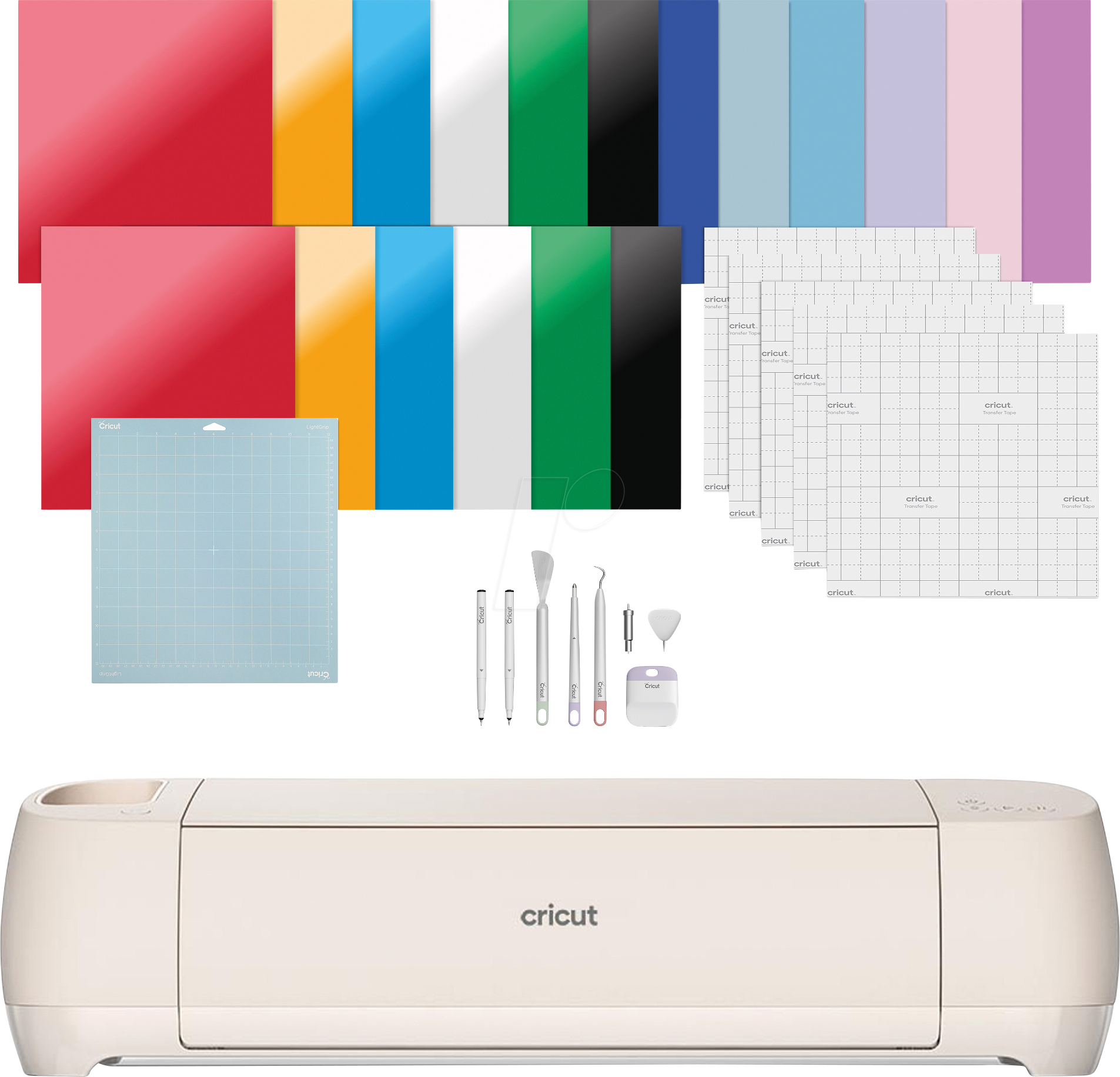 0093573852657 - 2011287 - Schneideplotter Cricut Explore 4 + Essentials Bundle