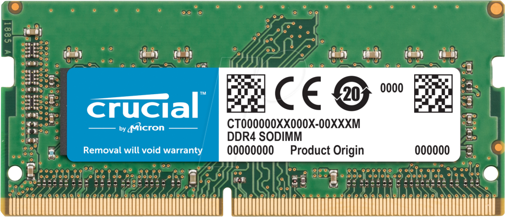 0649528783295 - crucial - DDR4 - 8 GB - SO DIMM 260-PIN - 2400 MHz   PC4-19200 - CL17 - 12 V - ungepuffert - nicht-ECC (CT8G4S24AM) (CT8G4S24AM)