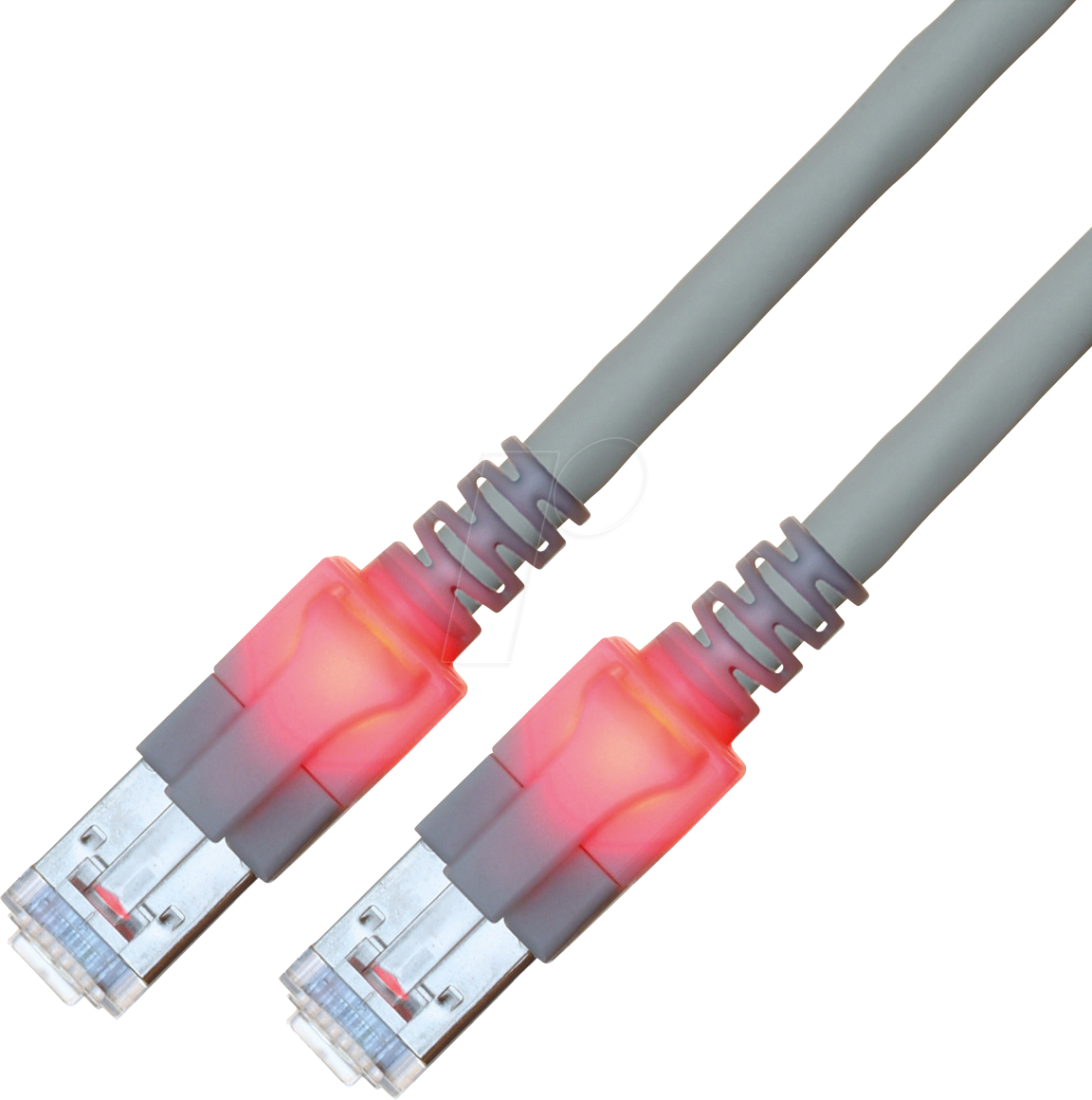 4055516053084 - CS1OACDCD0250 - Cat6 LED Patchkabel DualBoot S FTP grau 25 m