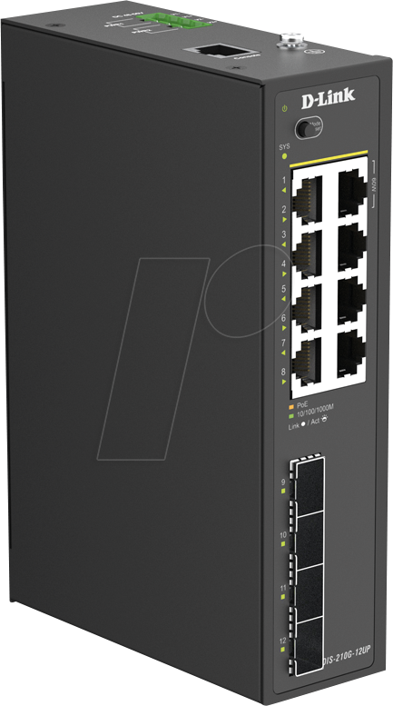 D-Link D-LinkDIS-210G-12UP12-PortLayer2smartmanPoEIndust.Sw.