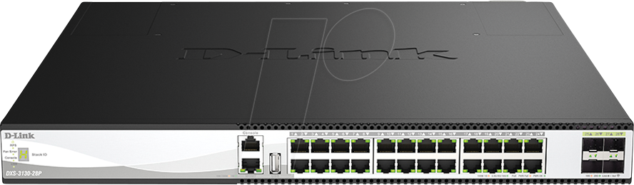 Switch D-Link DXS-3130-28P 24x10G PoE 4x25G SFP28 L3 Managed Rackmount