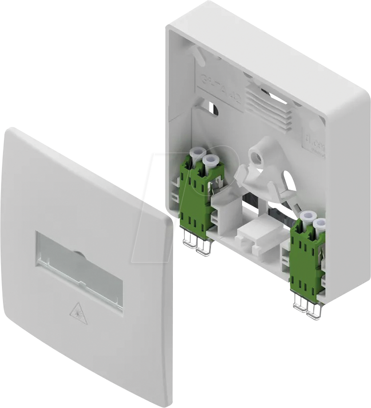 DCE GFTA422K - FTTH Anschlussdose, 2x LC Duplex, teilbestückt