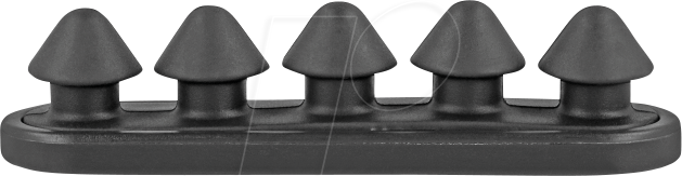 4043619184446 - DELOCK 18444 - Kabelhalter mit 5 Durchführungen selbstklebend schwarz Set 2 Stü 4043619184446 - DELOCK 18444 - Kabelhalter mit 5 Durchführungen selbstklebend schwarz Set 2 Stü