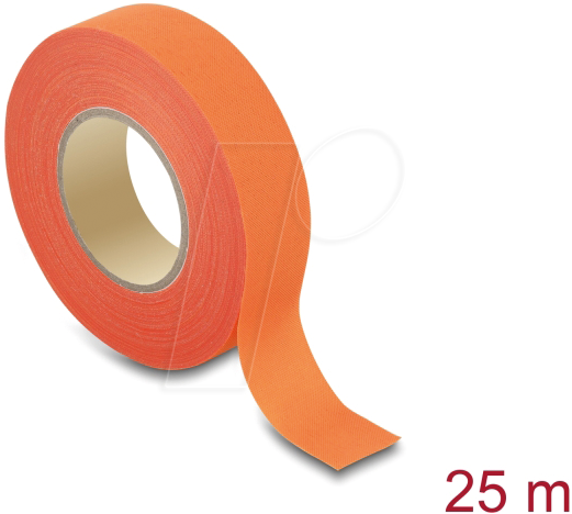 DELOCK 22005 - Gewebeband 25 m x 19 mm reißbar selbstklebend orange