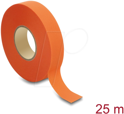 DELOCK 22006 - Gewebeband 25 m x 19 mm reißfest selbstklebend orange