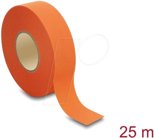 DELOCK 22008 - Gewebeband 25 m x 25 mm reißfest selbstklebend orange