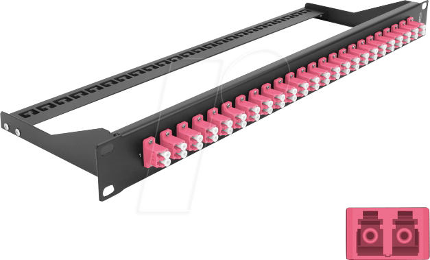 4043619433902 - DELOCK 43390 - LWL Patchpanel 19 24-Port LC Duplex 1HE violett 4043619433902 - DELOCK 43390 - LWL Patchpanel 19 24-Port LC Duplex 1HE violett