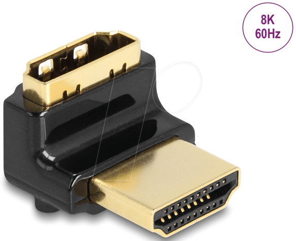 4043619600175 - DELOCK 60017 - HDMI Adapter Stecker Buchse 90° oben gewinkelt 4043619600175 - DELOCK 60017 - HDMI Adapter Stecker Buchse 90° oben gewinkelt