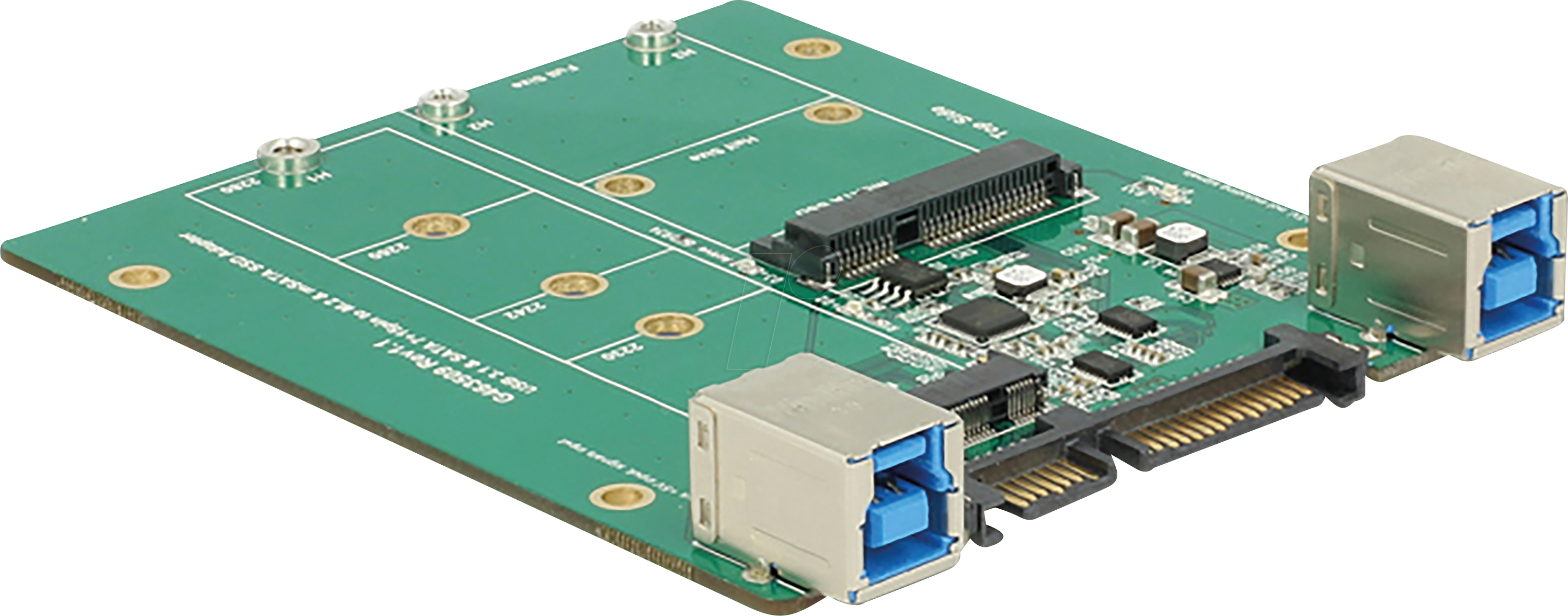 4043619627325 - SATA Konverter USB31 SATA 22Pin - 67Pin M2 + mSATA 4043619627325 - SATA Konverter USB31 SATA 22Pin - 67Pin M2 + mSATA