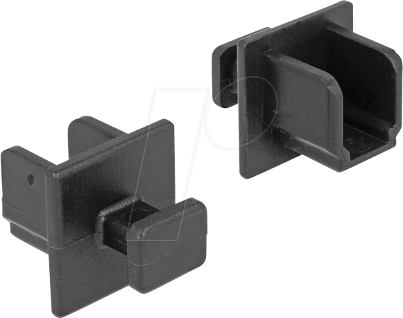 Image of DELOCK 64010 - Staubschutz, USB 5 Gb/s B Buchse mit Griff 10 Stück, schwarz