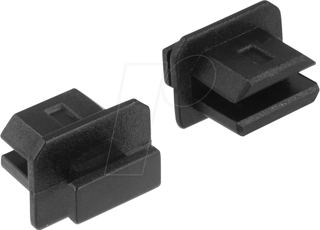 Image of DELOCK 64026 - Staubschutz, mini DisplayPort Buchse mit Griff, 10 Stück, schwar