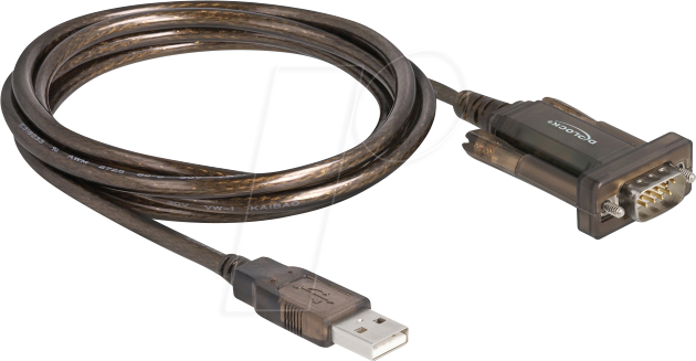 DELOCK 64073 - USB 2.0 Konverter, A Stecker auf RS-232, 2 m