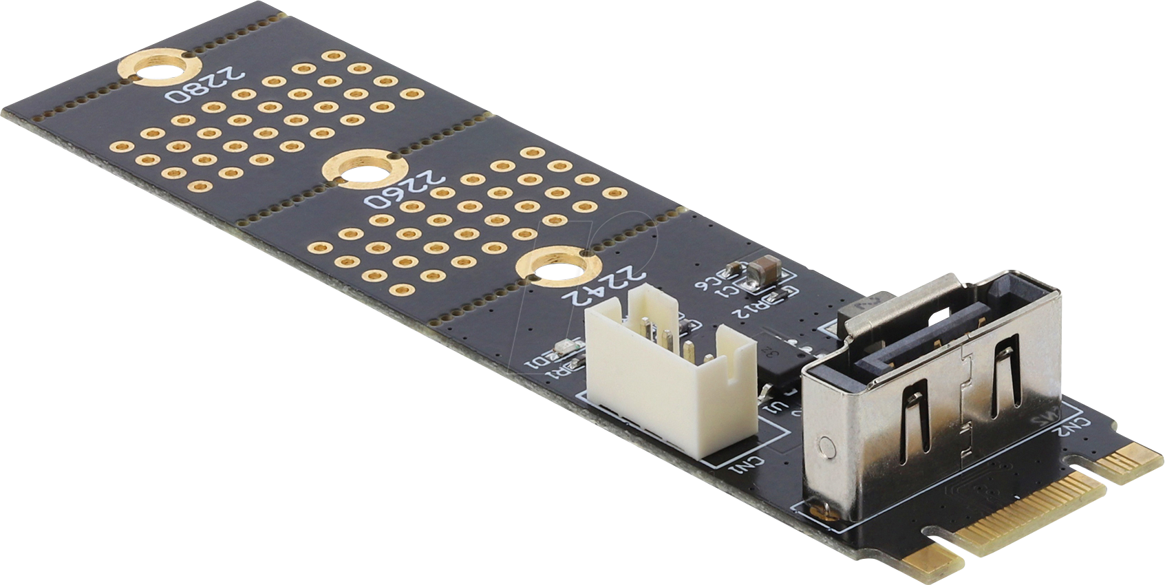4043619642908 - DELOCK 64290 - Konverter M2 Key B > SATA 7 Pin