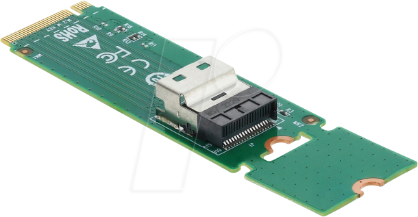Image of DELOCK 64361 - Konverter M.2 Key M > 1 x OCuLink SFF-8612