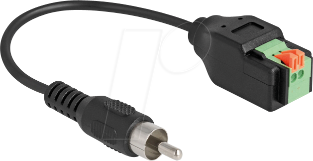 4043619662548 - DELOCK 66254 - Kabel Cinch Stecker Terminalblock Adapter mit Drucktaster 15 cm 4043619662548 - DELOCK 66254 - Kabel Cinch Stecker Terminalblock Adapter mit Drucktaster 15 cm