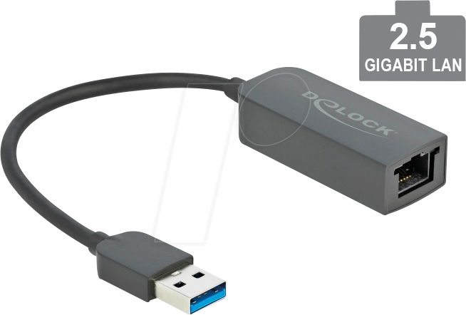 4043619666461 - 66646 - Netzwerkkarte usb 32 Gen 1 25 Gigabit Ethernet 1x RJ45 (66646) - Delock