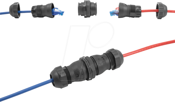 4043619670444 - DELOCK 67044 - Kabelverbinder RJ45 Buchse   Buchse Cat6a IP68