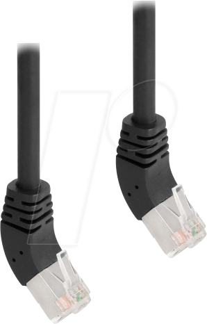 4043619802692 - RJ45 Netzwerkkabel Cat6A s ftp 45° nach oben gewinkelt 1 m schwarz (80269) - Delock 4043619802692 - RJ45 Netzwerkkabel Cat6A s ftp 45° nach oben gewinkelt 1 m schwarz (80269) - Delock