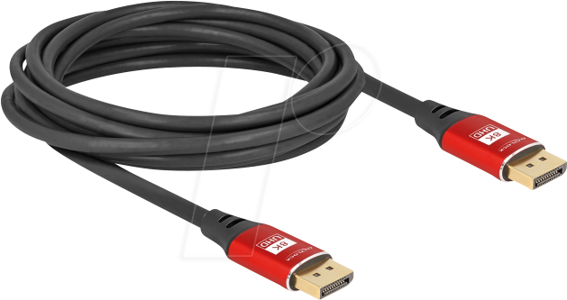 4043619806072 - DELOCK 80607 - DisplayPort 14 Kabel 8K 60 Hz rot 50 m