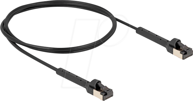 4043619809400 - DELOCK 80940 - Cat81 Patchkabel Slim U FTP winkelbar schwarz 1 m 4043619809400 - DELOCK 80940 - Cat81 Patchkabel Slim U FTP winkelbar schwarz 1 m