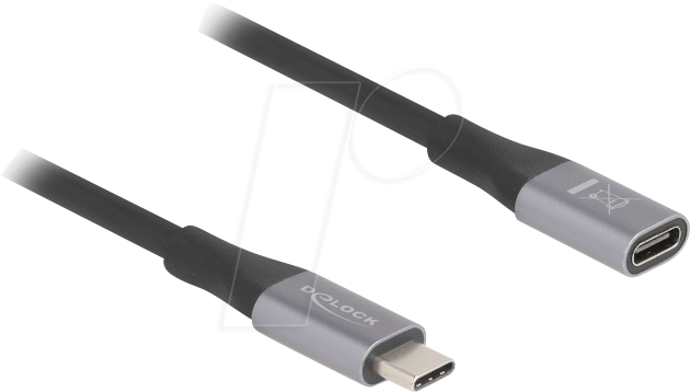 Image of DELOCK 81201 - USB 4.0 Verlängerung, 40 Gbit/s, 240 W, 8K 60Hz, 1 m
