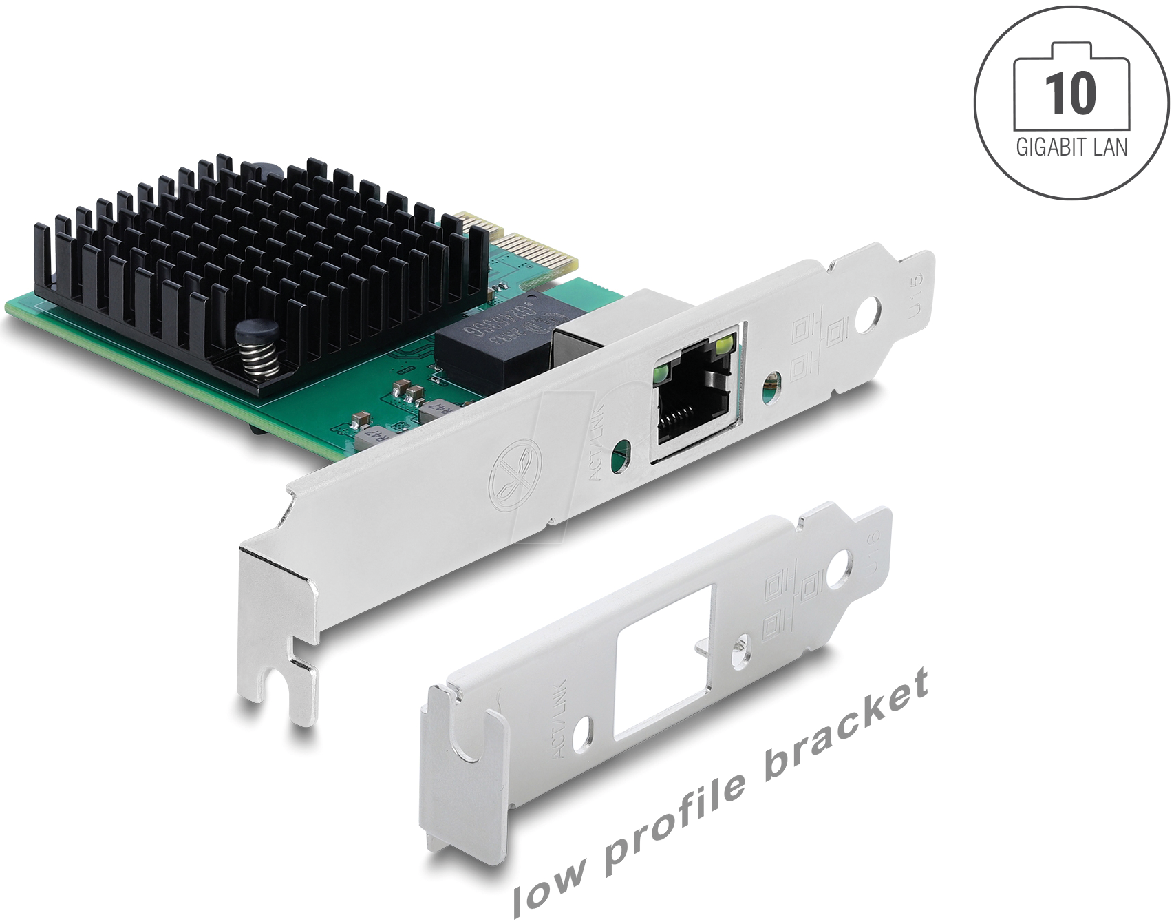 DELOCK 81270 - Netzwerkkarte, PCIe, 10 Gigabit Ethernet, 1x RJ45