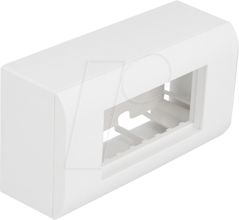 DELOCK 81333 - Aufputzgehäuse für Easy 45 Module 152 x 82 mm, weiß