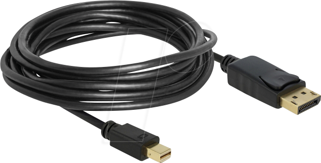 4043619834792 - Mini-DisplayPort   DisplayPort Adapterkabel Mini DisplayPort Stecker DisplayPort Stecker 500 m Schwarz 83479 DisplayPort-Kabel