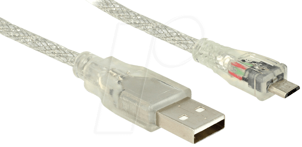 DELOCK 83898 - USB 2.0 Kabel, A Stecker auf Micro B Stecker, 1 m