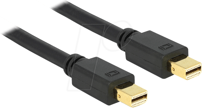 DELOCK 83477 - DisplayPort Kabel, mini DisplayPort 1.2 Stecker, 5 m, schwarz