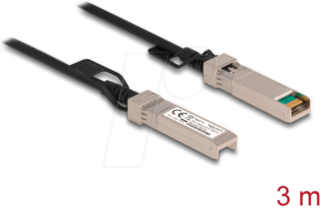 4043619842100 - Kabel Twinax sfp+ Stecker zu sfp+ Stecker 3 m (84210) - Delock