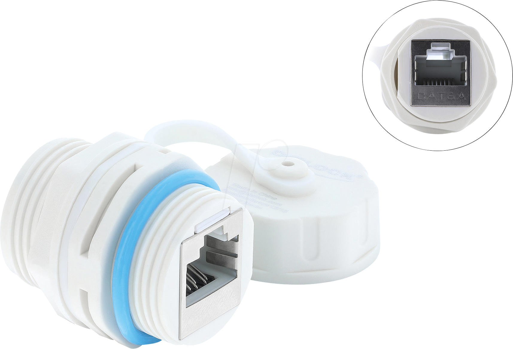 DELOCK 87156 - Kabelverbinder RJ45 Buchse zu RJ45 Buchse Cat.6a