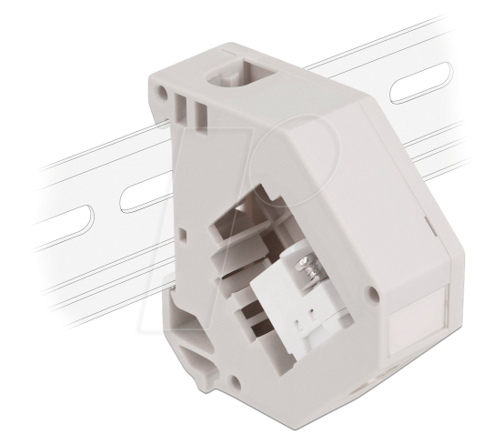 4043619871599 - Hutschienenadapter mit Keystone iec Buchse zu Terminalblock (87159) - Delock