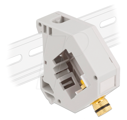4043619871629 - Hutschienenadapter mit Keystone Polklemme zu Polklemme (87162) - Delock