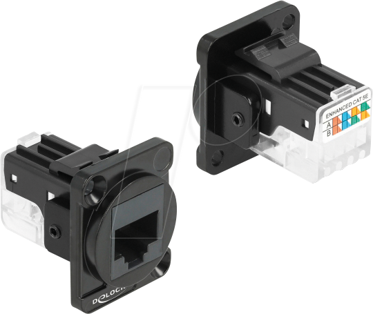 4043619878178 - D-Typ Modul RJ45 Cat6A Buchse zu lsa Buchse (87817) - Delock