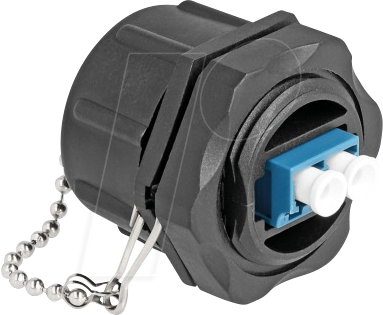 4043619878864 - DELOCK 87886 - LWL Einbaubuchse LC Duplex Singlemode IP68