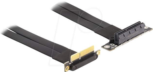 4043619880454 - Riser Karte pci Express x4 Stecker 90° gewinkelt zu x4 Slot (88045) - Delock 4043619880454 - Riser Karte pci Express x4 Stecker 90° gewinkelt zu x4 Slot (88045) - Delock