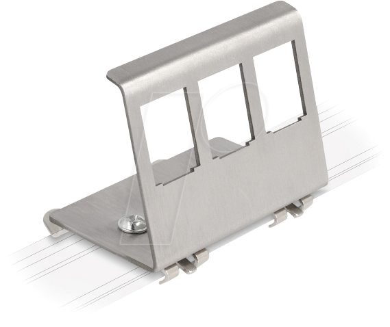 4043619881390 - DELOCK 88139 - Keystone Halterung 3 Port Hutschiene