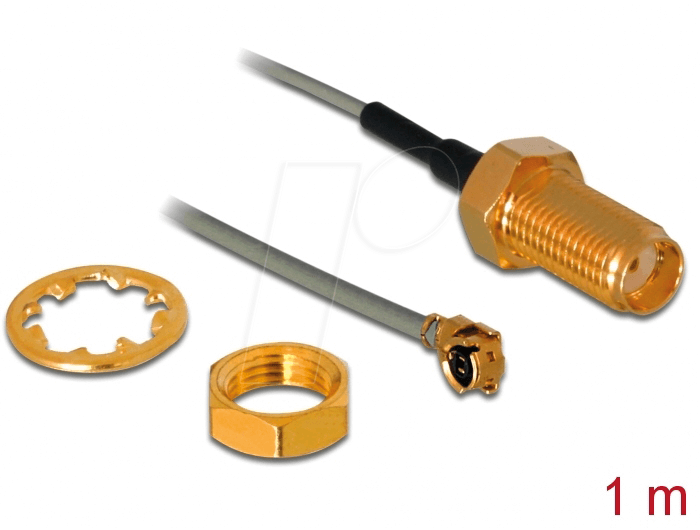 4043619899197 - DELOCK 89919 - SMA Buchse Einbau > MHF® I Stecker 4043619899197 - DELOCK 89919 - SMA Buchse Einbau > MHF® I Stecker