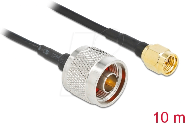 DELOCK Conector N a conector SMA, MMR/CFD100 10 m | Cables a precios ...