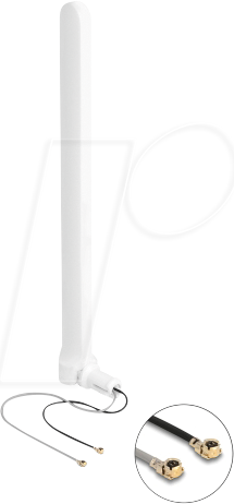 4043619905812 - DELOCK 90581 - WiFi 6 Doppelantenne Kippgelenk omnidirektional