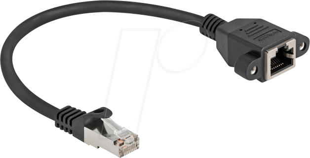 4043619907731 - DELOCK 90773 - Netzwerk Verlängerungskabel S FTP Cat6a 025 m schwarz