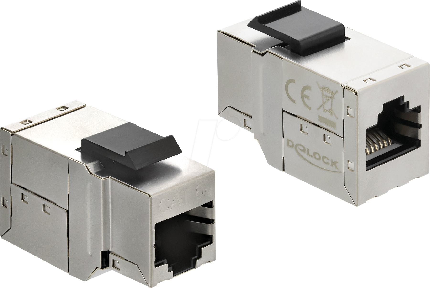 4043619908356 - DELOCK 90835 - Keystone Modul RJ45 Buchse zu RJ45 Buchse Cat6a geschirmt