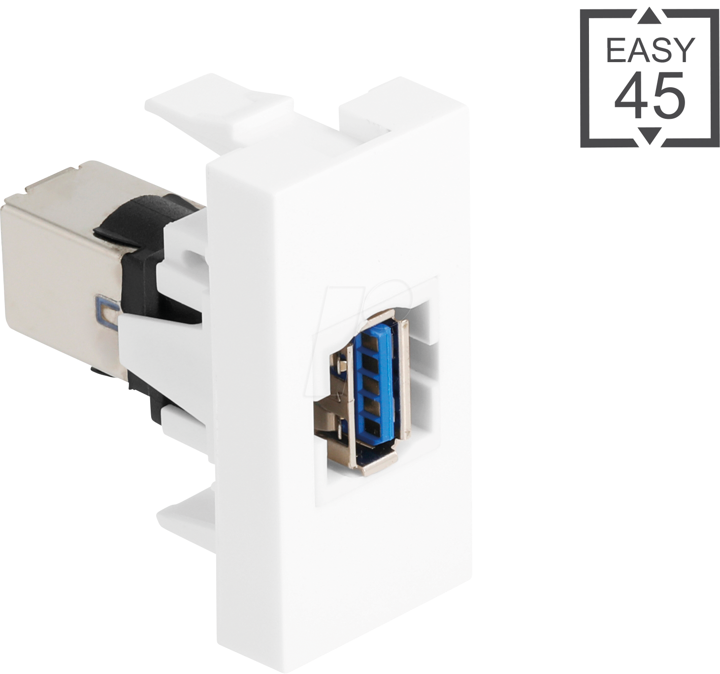 4043619909100 - DELOCK 90910 - Easy 45 USB 5 GBit s Typ-A Buchse zu USB Typ-B Buchse